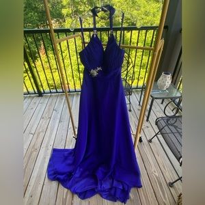 Royal blue/purple prom gown